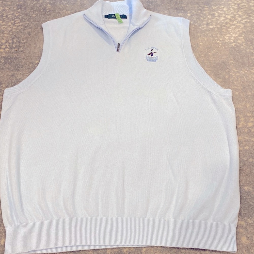 BOBBY JONES COTTON SWEATER VEST WITH ZIPPER